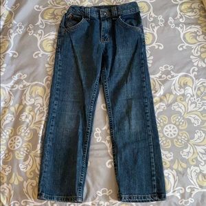 Boys size 7 regular boot cut jeans.